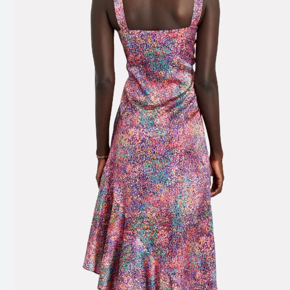 Notes Du Nord Passion Floral Silk Midi Dress - Picture 2 of 6